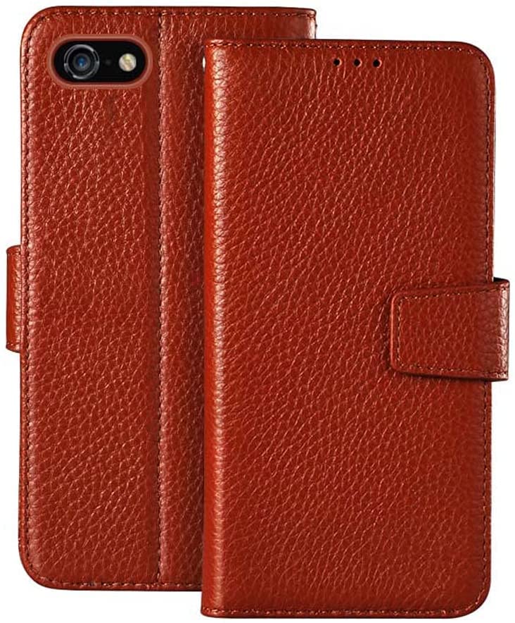 Étui en cuir motif litchi haut de gamme pour Apple iPhone SE 4,7 pouces