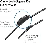 Bosch Aerotwin eAR 653 S Front Windscreen Wipers, 2 Blades, 650 mm / 400 mm - 5