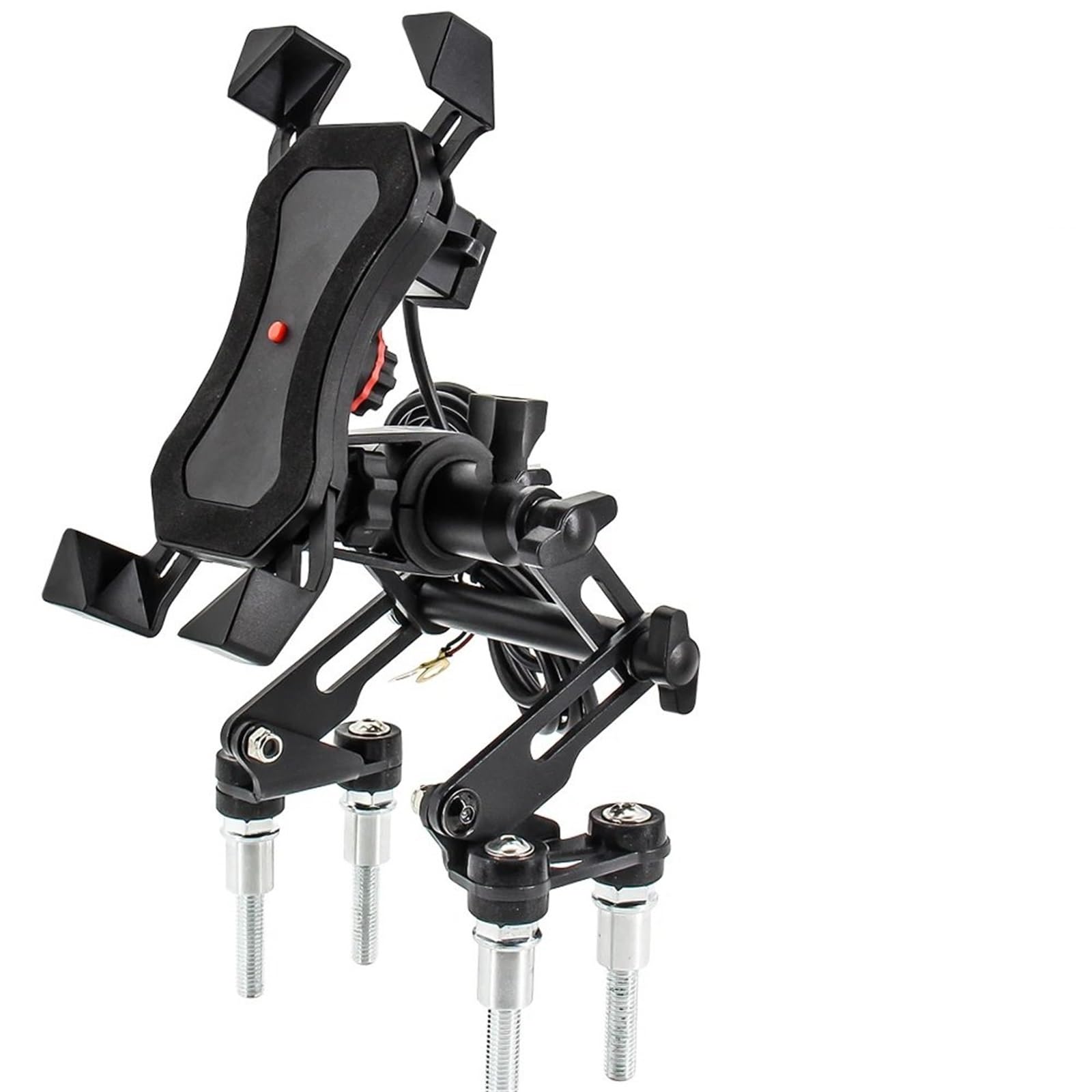 Support Téléphone Moto Pour BMW F700GS, F800GS, F650GS, G650X, Support Plaque Navigation GPS Pour Téléphone Portable Moto Support D'extension Réglable Support Telephone Velo(Taille:With USB Set B)
