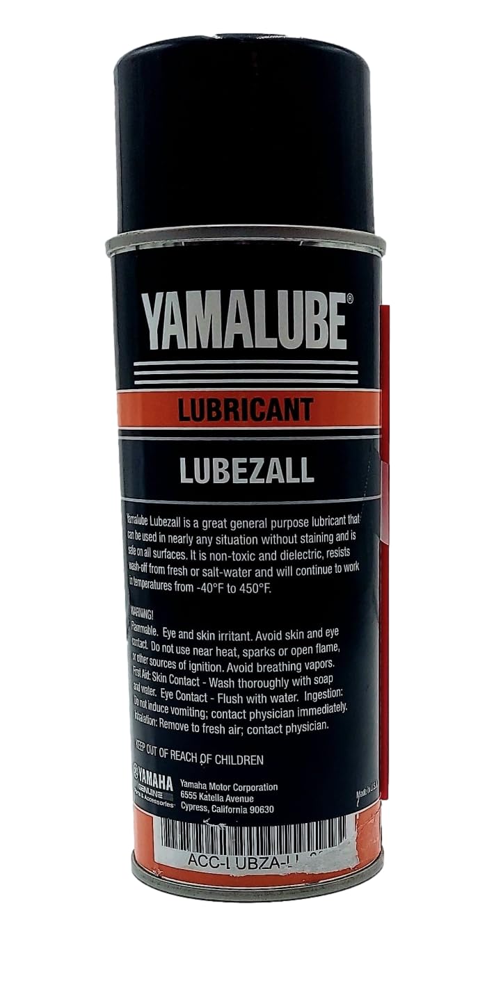 Yamaha Original OEM Yamalube ACC-LUBZA-LL-00 Sythetic Lubricant Fortified with PTFE Silences Squeaks - (1) 11 Ounce Spray Can