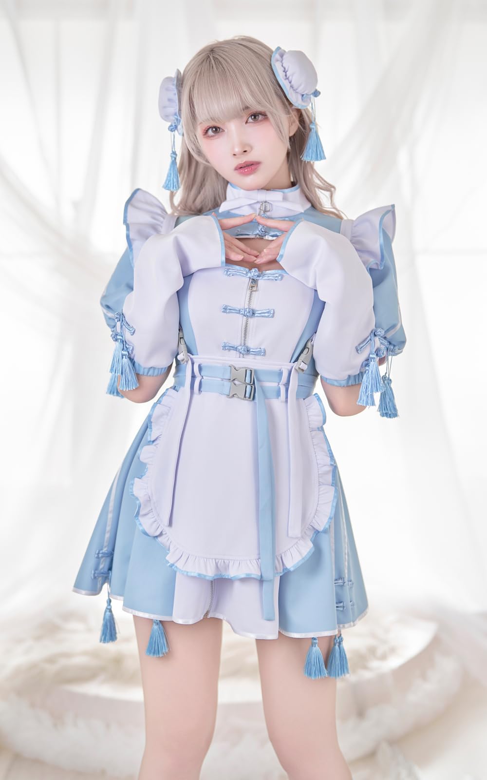 マリームーン チャイナジャージメイド 天使界隈 マリームーン チャイナジャージメイド 天使界隈 Malymoon] コスプレ