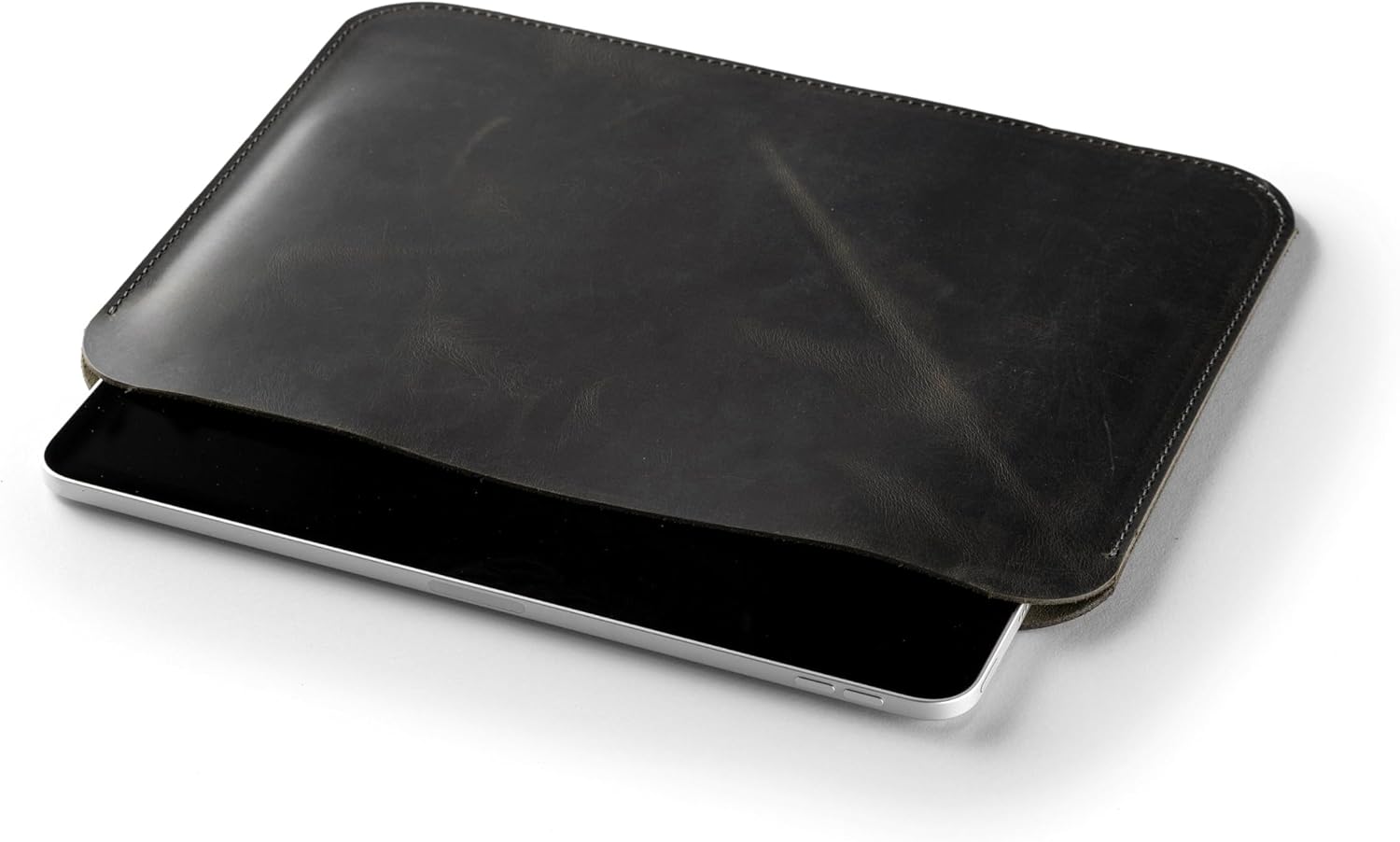Distressed Leather iPad Sleeve, Handmade Slim Case for Pro 12.9", 2nd-6th Gen, Mini, Air, Pro 11", 10.5", 9.7"