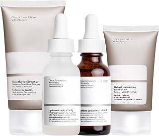 Skincare Set Womens,Hydrating Skin Care Set,Beauty Gifts Set with Hyaluronic Acid 2% + B5,Squalane Cleanser,Eye Serum and Natural Moisturizing Factors and HA,Pamper Gifts For Women(4PCS)