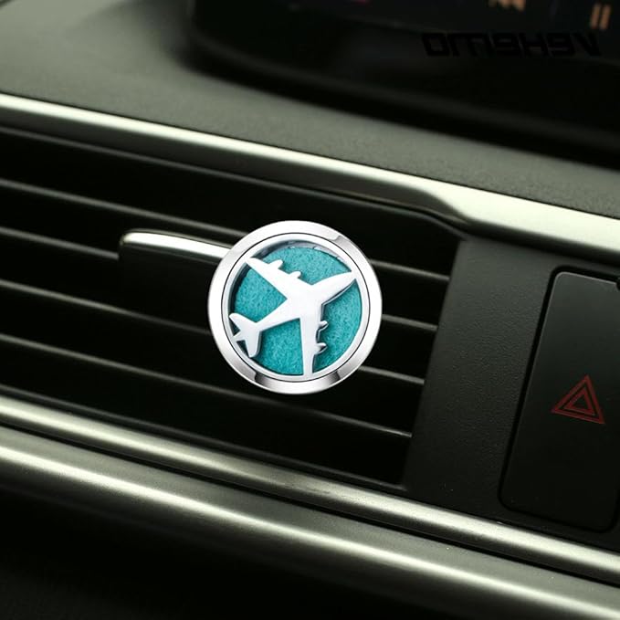 Difusor de Aromas para Auto Vent Clip Acero Inoxidable con 10 Almohadillas miniatura 4