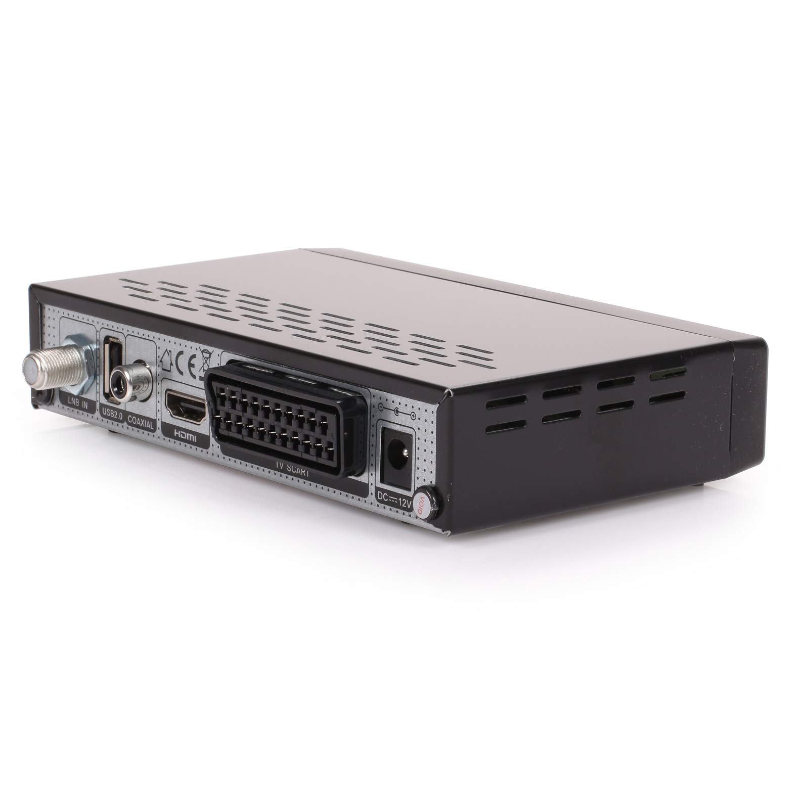 ANKARO DSR 4100 Plus HD HDTV Receptor de satélite digital (HDTV, DVB-S/S2, SAT, HDMI, SCART, 1 puerto USB 2.0, Easyfind, Full HD 1080p) [preprogramado para Astra Hotbird] – Negro