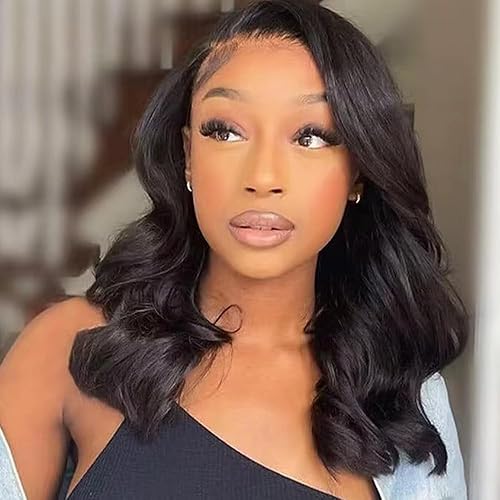 Extensiones de cabello humano real con clip, de 14 pulgadas, extensiones de cabello ondulado con clip para mujeres negras, 8 unidades, extensiones