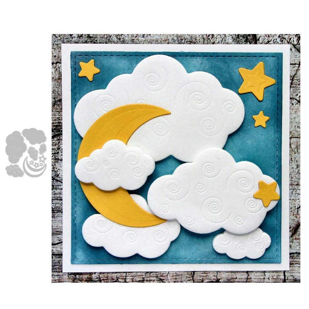 Fustella In Metallo A Forma Di Nuvola 8,9x15 Cm – Per Scrapbooking E Biglietti Fai Da Te - 2