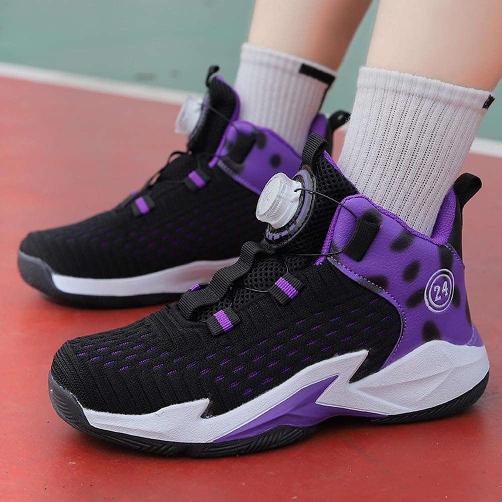 Zapatillas de Baloncesto para Niños Transpirable Ligeras Zapatillas de Deportivas Moda Antideslizantes Zapatos de Baloncesto Aire Libre Zapatos de Running