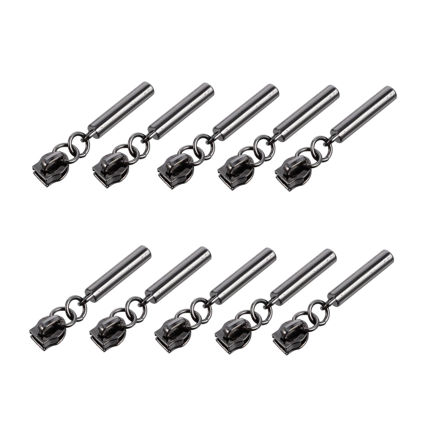 ARTIBETTER 10 Pcs Metal Zipper Pullers Replacement Zipper Pull Tab Luggage Handle Fastener for Travel Bags Gym Bags