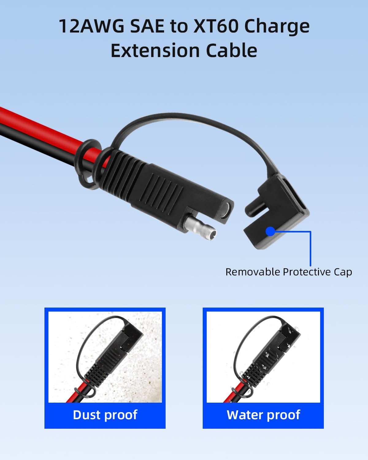 Amazon.com: YANBORONSN XT60 to SAE Adapter Extension Cord with SAE