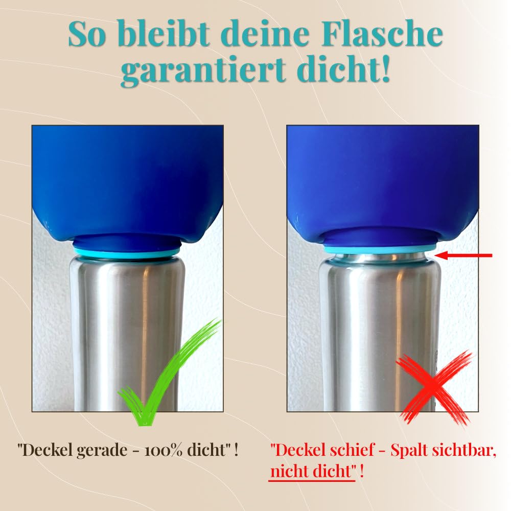 GIZZY® Gourde pour chien pour les déplacements, anti-fuite et robuste, en acier inoxydable, disponible en 2 tailles, avec serviette douce pour chien, gourde pour chien pour les déplacements pour tous