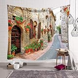 WERT Nouvelle-Zélande Ville Style tenture Murale Tapisserie Impression 3D Chambre décoration Pays Ruelle Couverture Murale Fond Tissu A4 150x200 cm