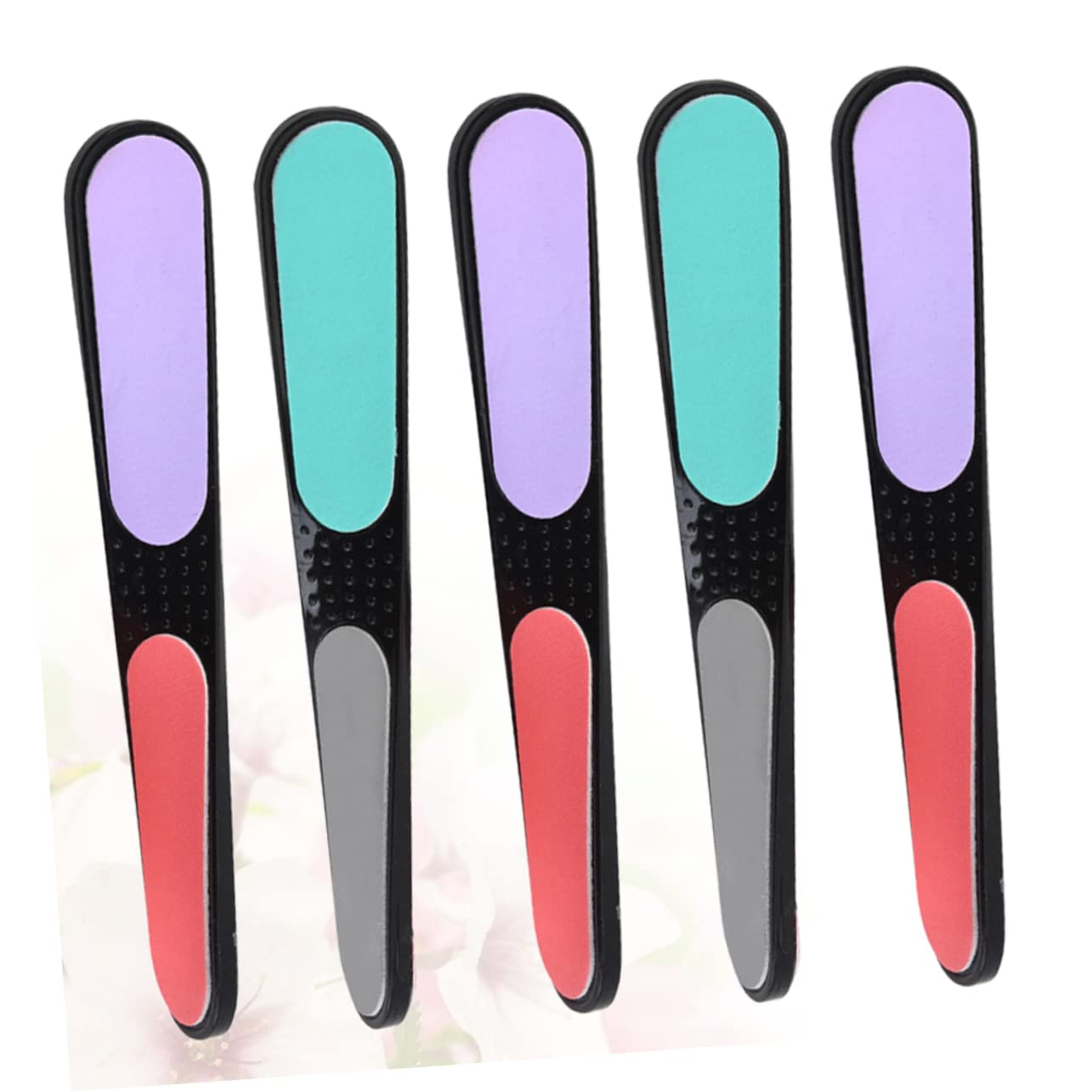 Beavorty 30piezas Limas De Uñas Cuatrifaciales Para Manicura Herramienta De Pulido y Lijado De Uñas Para Profesional y Aprendizaje De Nail Art