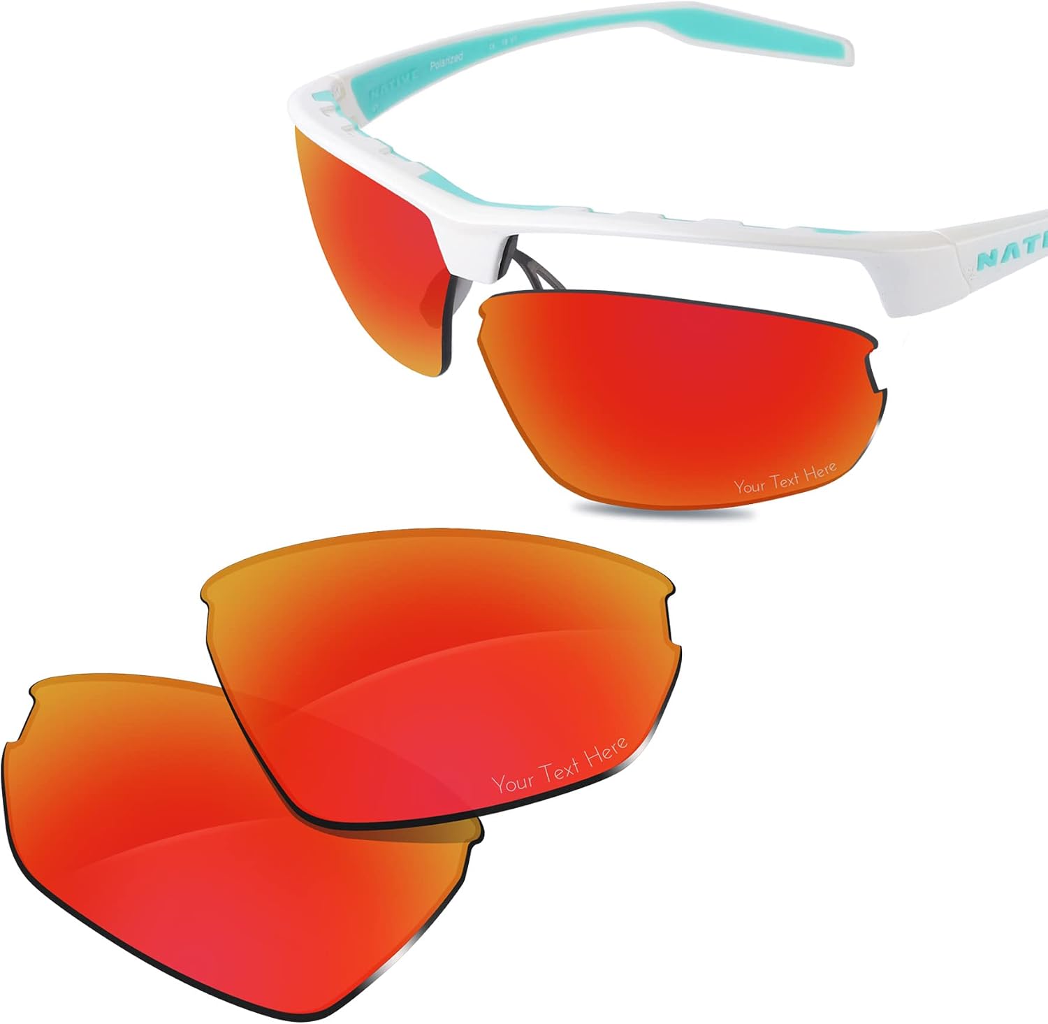 100% Precise-Fit Replacement Sunglass Lenses for Native Hardtop Ultra 68mm
