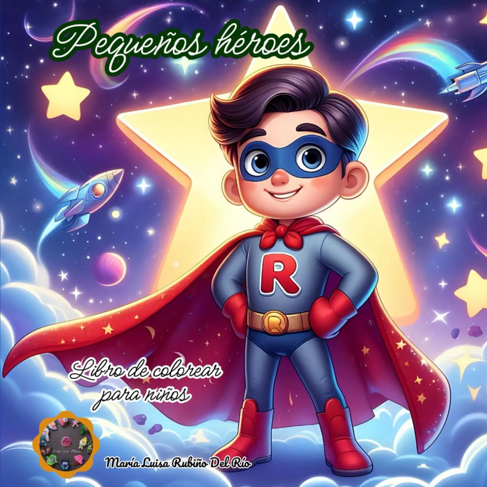 Pequeños héroes: Libro para colorear infantil