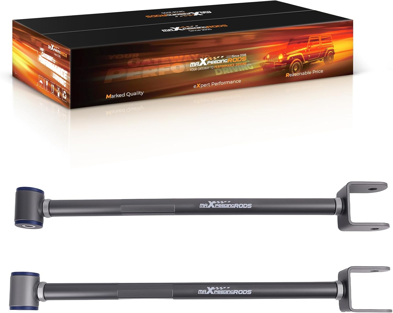 maXpeedingrods Adjustable Rear Lower Camber Arm for BMW E36 E46 3-Series E83 E85 E89 1992-2024, Upgraded PU Bushings Control Arms