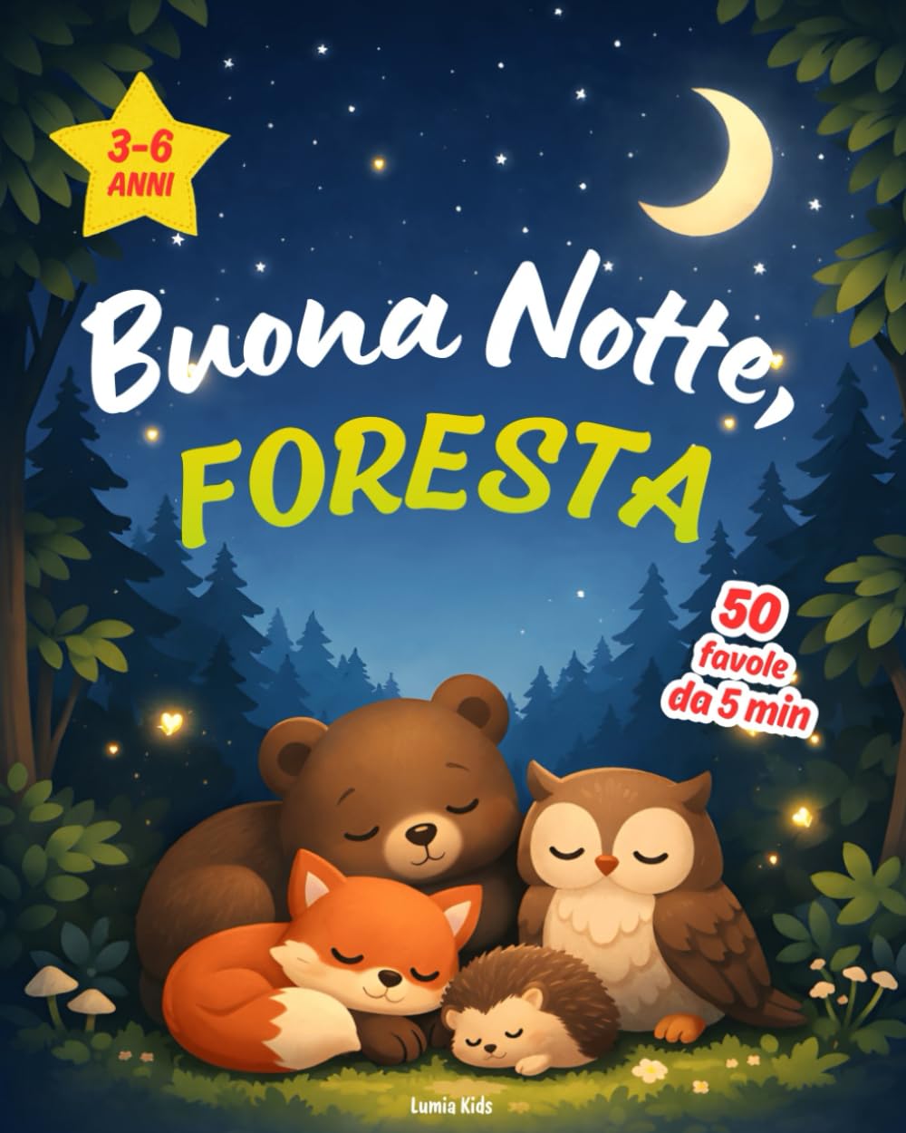 Buona Notte, Foresta: 50 fiabe da 5 minuti per bambini dai 3 ai 6 anni, da leggere prima di dormire: 1 (Buonanotte, Mondo)