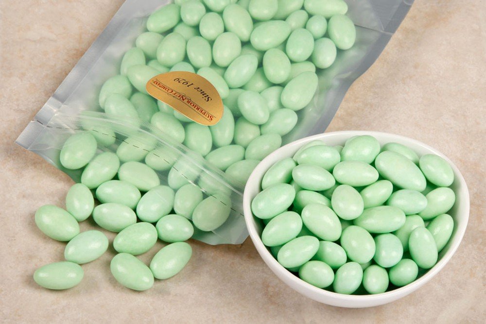 Green Jordan Almonds (1 Pound Bag)