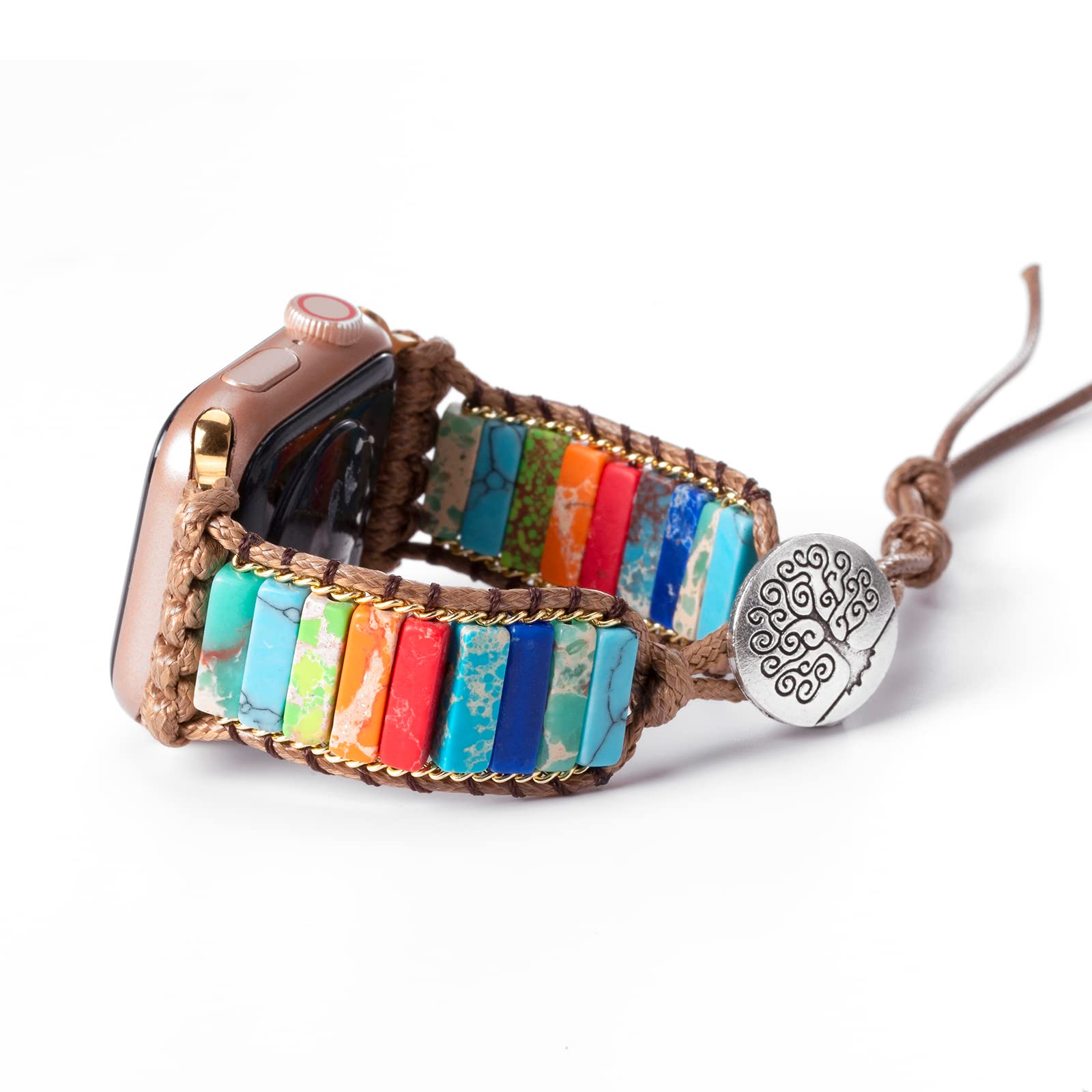 CHARMINGO Boho Bracelet Compatible with Apple Watch Band Beaded 38mm40mm41mm 42mm44mm45mm Women - Image 2
