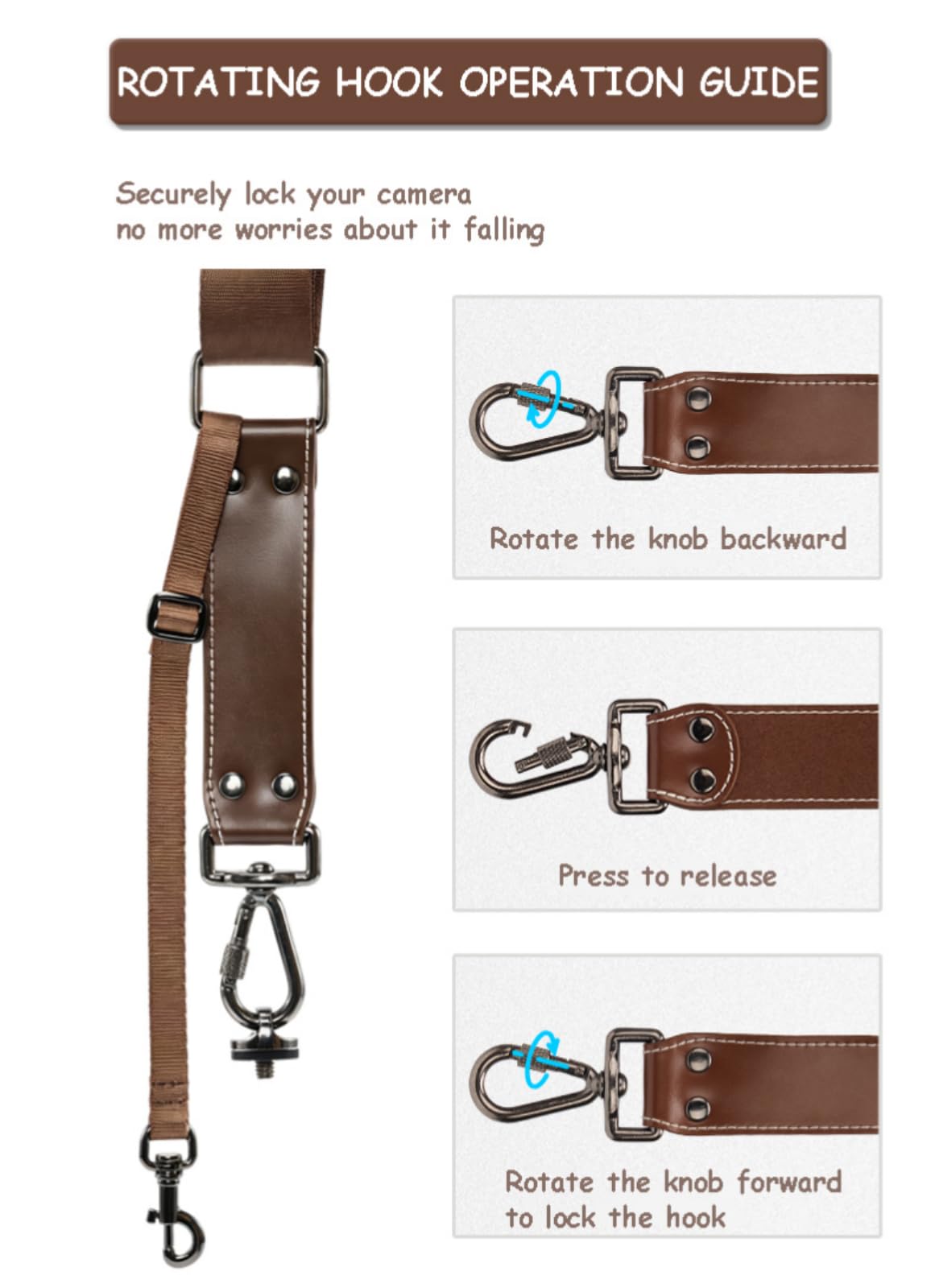 Correa Camara, Correa Camara de Fotos para Dos Cámaras, Arnés Camera Strap, Arnés para 2 Cámaras, Profesional Fotografica de Cuero Auténtico Ajustable, para DSLR/SLR