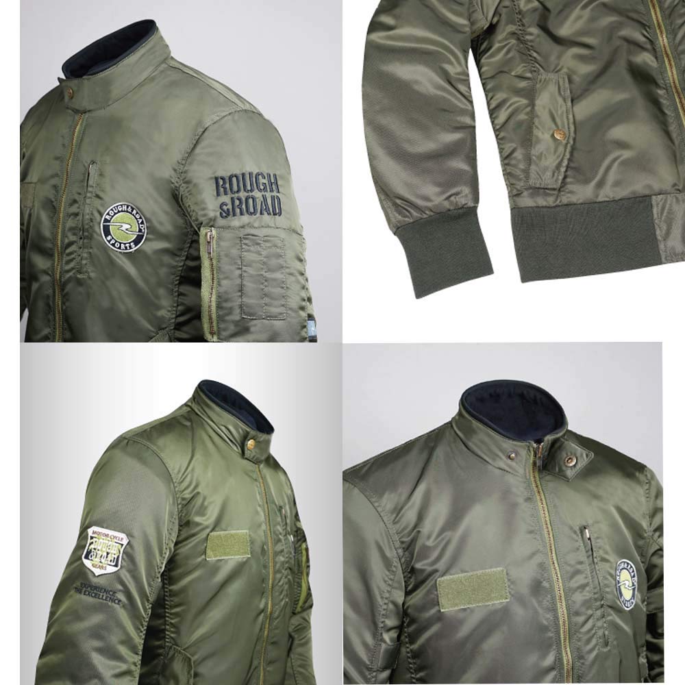 Amazon | ラフアンドロード(ROUGH&ROAD) MA-1R FP バイク用