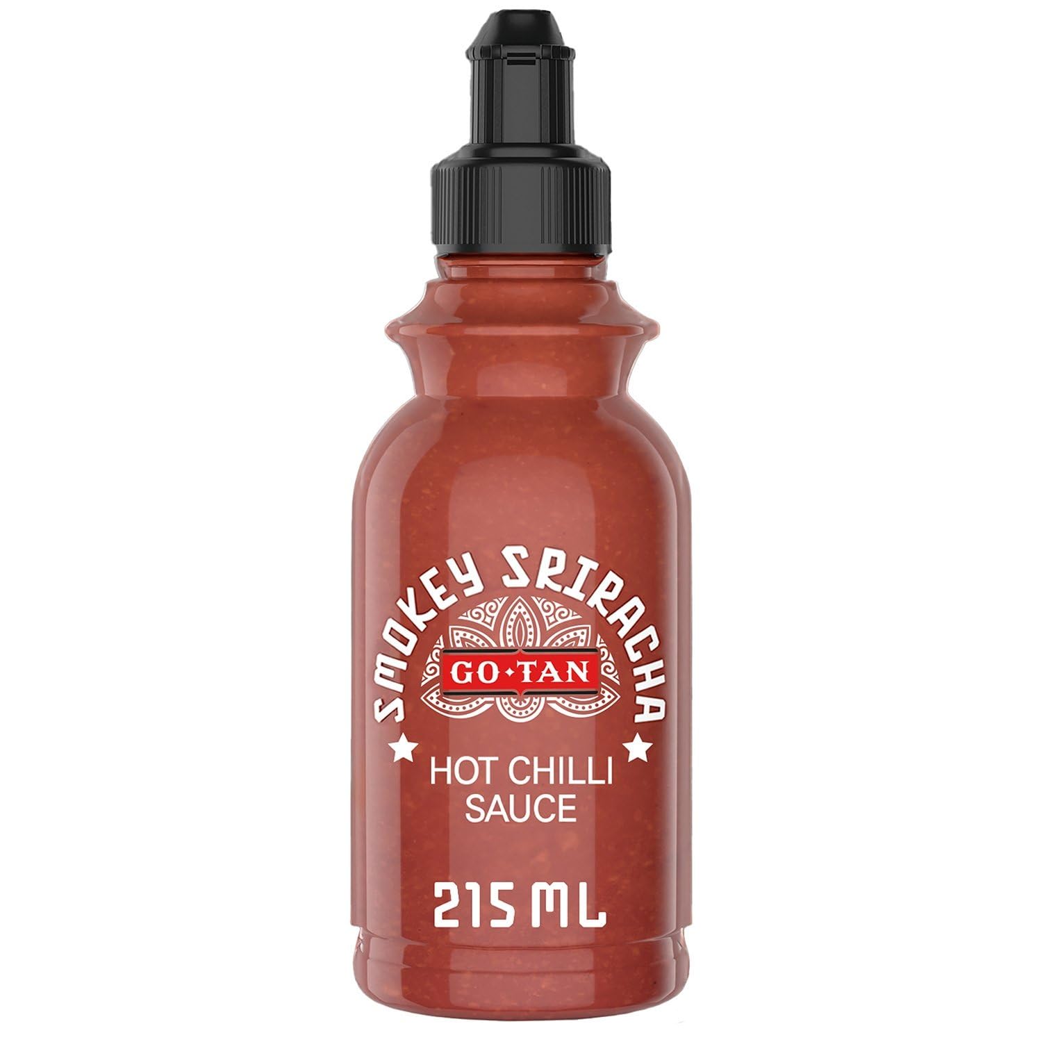 GO-TAN – Sauce Smokey Sriracha, Saveur épicée et fumée pour Rehausser vos Plats (215 mL) - Le lot de 3