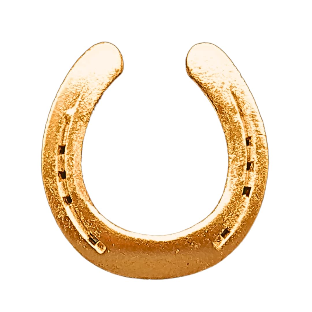 Generisch Hufeisen, Hufeisen Kupfer, Hufeisen glänzend, Glücksbringer (Gold - Effekt)
