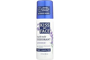Kiss My Face Liquid Rock Deodorant Roll-On, Lavender Scent (Pack of 3)