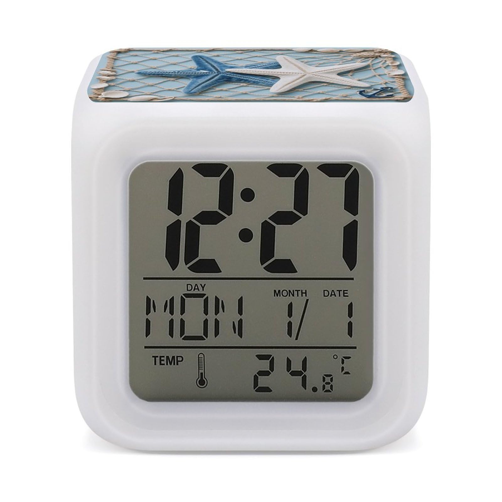 Reloj despertador táctil estrella de mar para solucionar el despertar brusco en la oscuridad