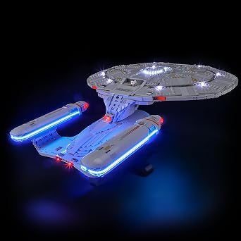 LIGHTAILING Led Light for Lego-10356 U.S.S. Enterprise NCC-1701-D Easy Install, Hidden Wiring, Home Decor & Gift-Ready Model Not Included