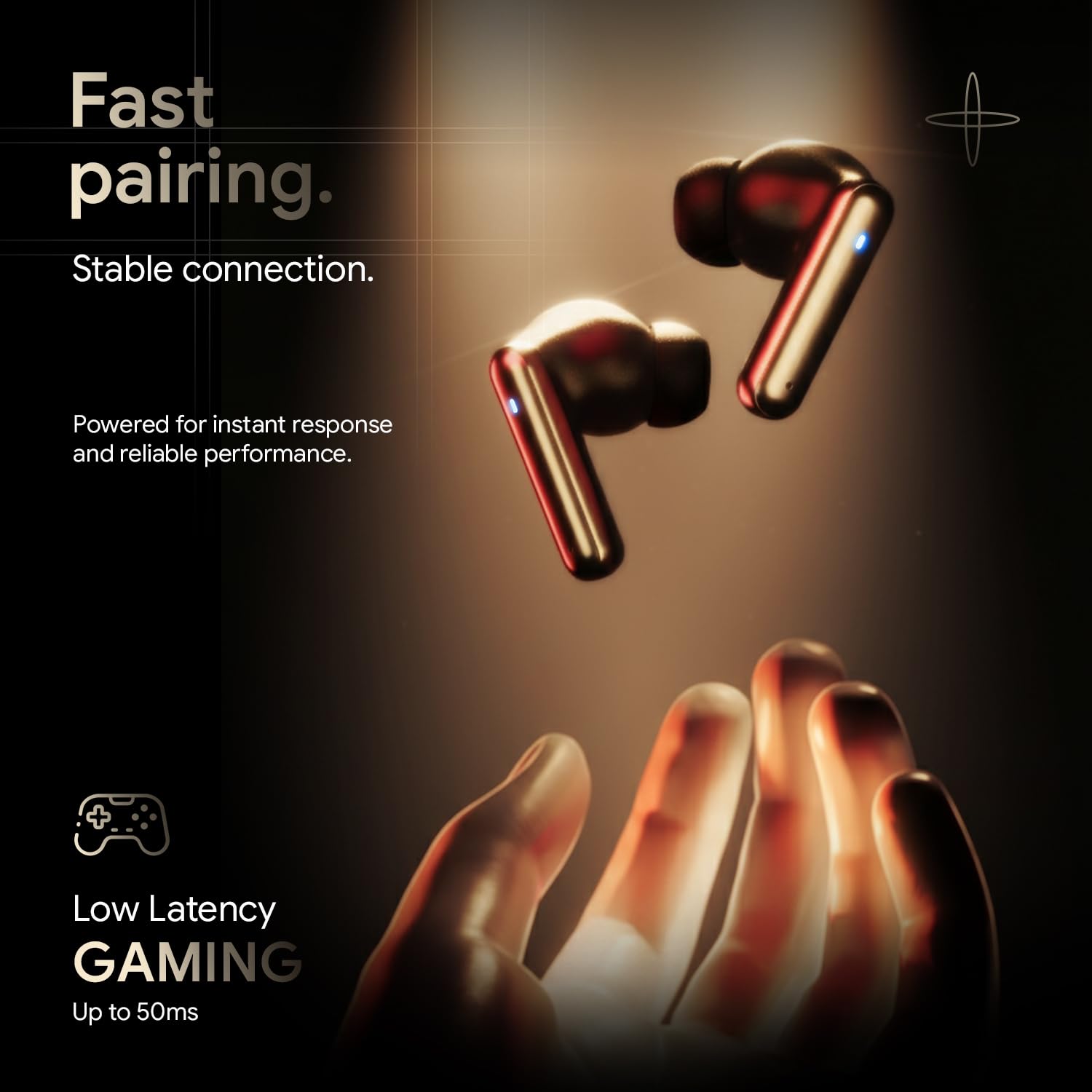 Fire-Boltt Newly Launched Aero Luxe TWS Earbuds with Custom EQ, Bluetooth 5.4 Wireless Earphones, 50H Playtime, Fast Charging Case, 50ms Low-Latency Gaming & Touch Controls Midnight Black — Amazon image 9