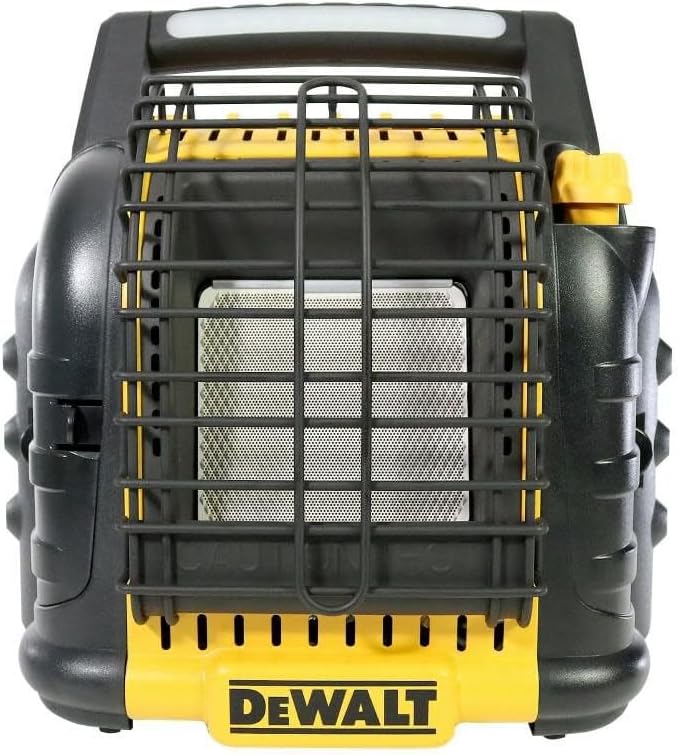 DEWALT F332000 12,000 BTU, Cordless Propane Radiant Heater with ODS & Tip-Over Protection, Heating Area Up to 300 Sq. Ft. – Outdoor Heater for Jobsite and Campsite
