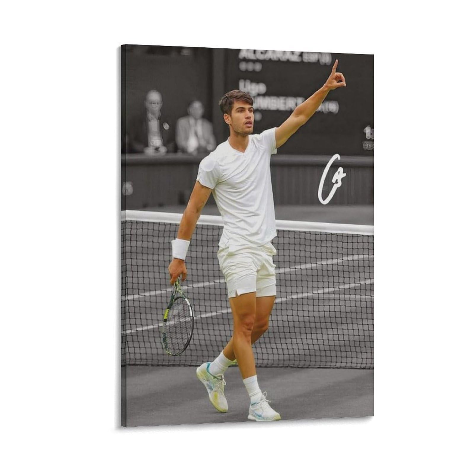 ASUIU Carlos Alcaraz Canvas Poster Posters Wall Art Painting Canvas Prints Decor Poster Artworks 24x36inch(60x90cm)