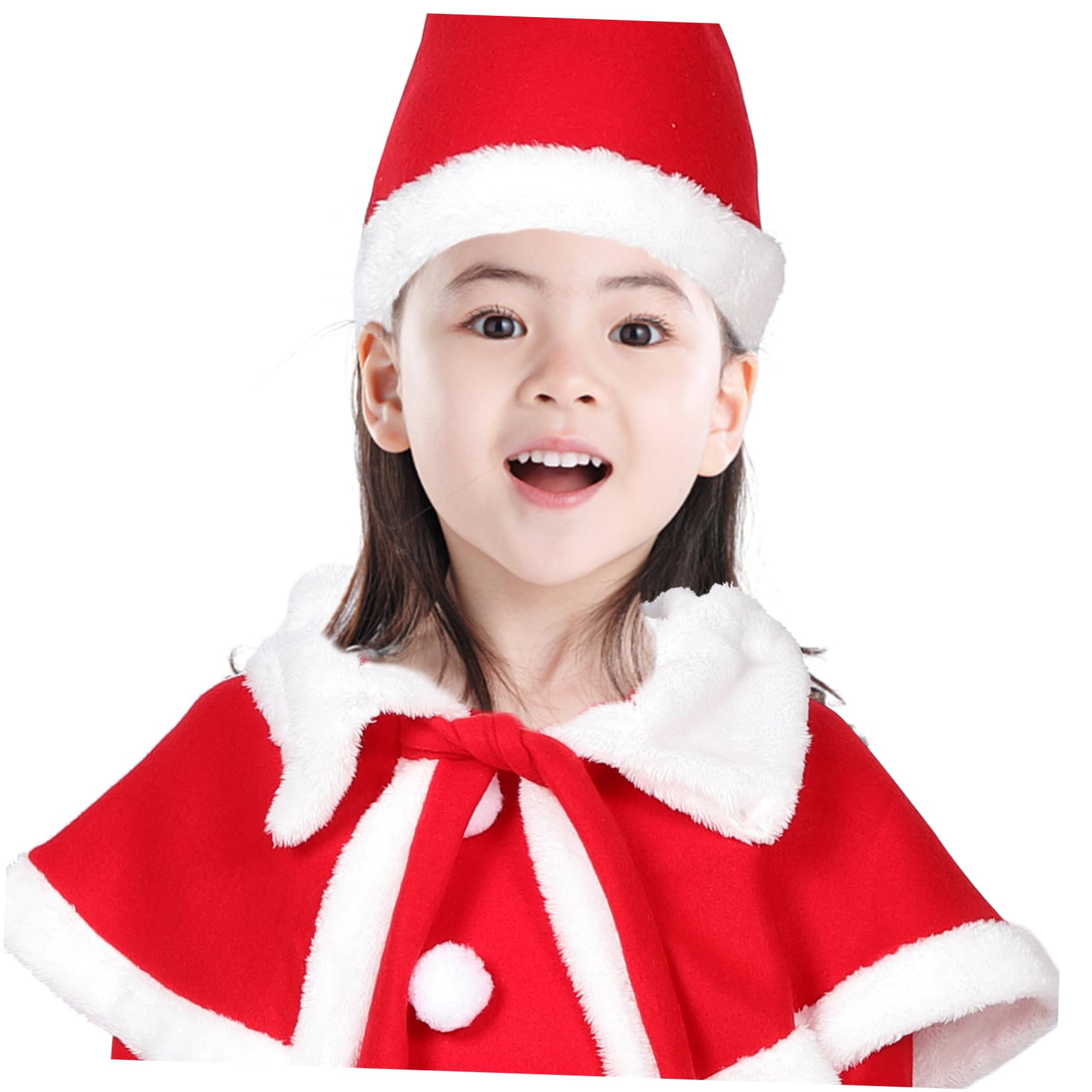 Costume da Babbo Natale per bambina bambola di natale vestito natalizio Natale vestirsi costume natalizio per bambina natalizi per Poliestere (poliestere) rosso