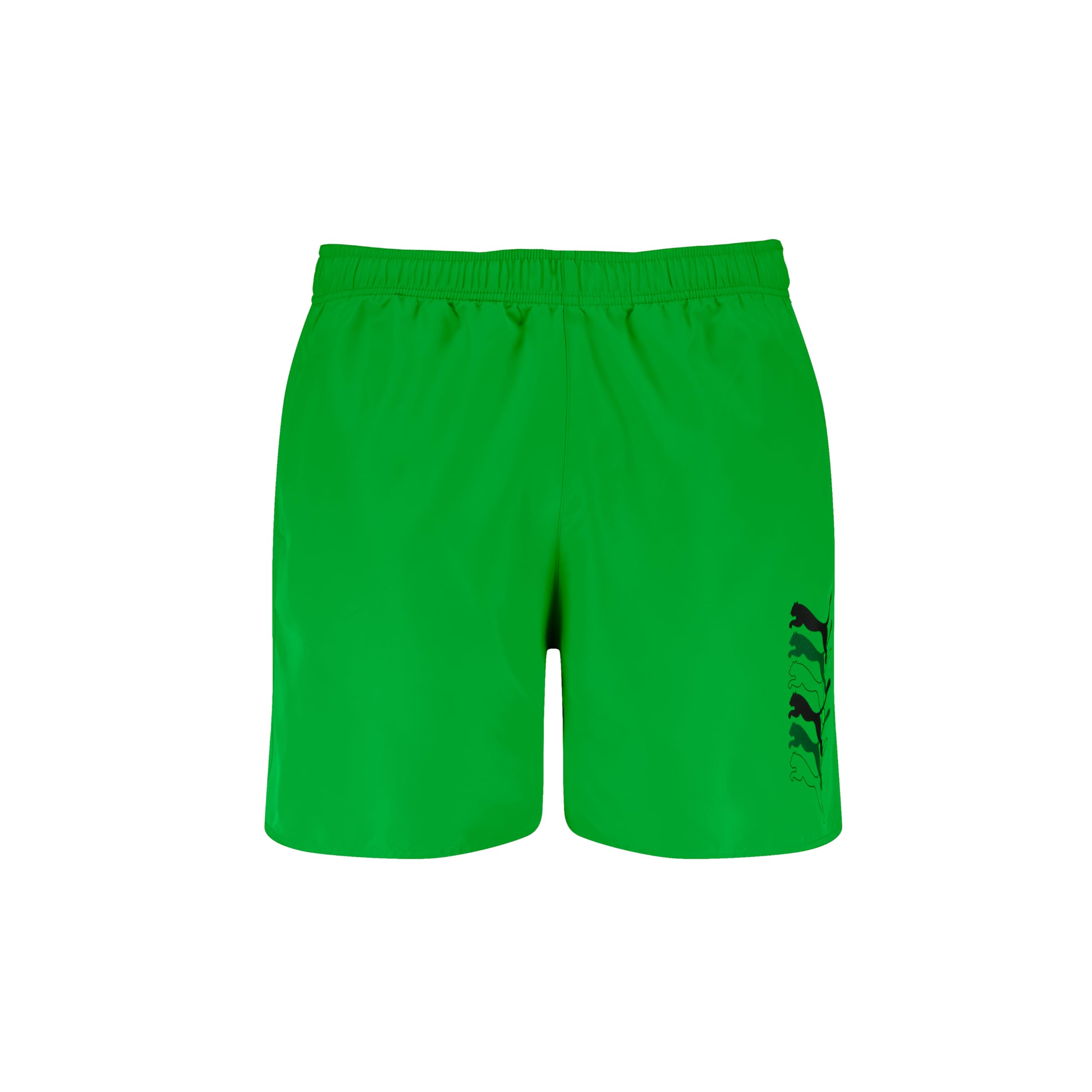 PUMA Men's Cat Logo Mid Length Swim Trunks, Green,