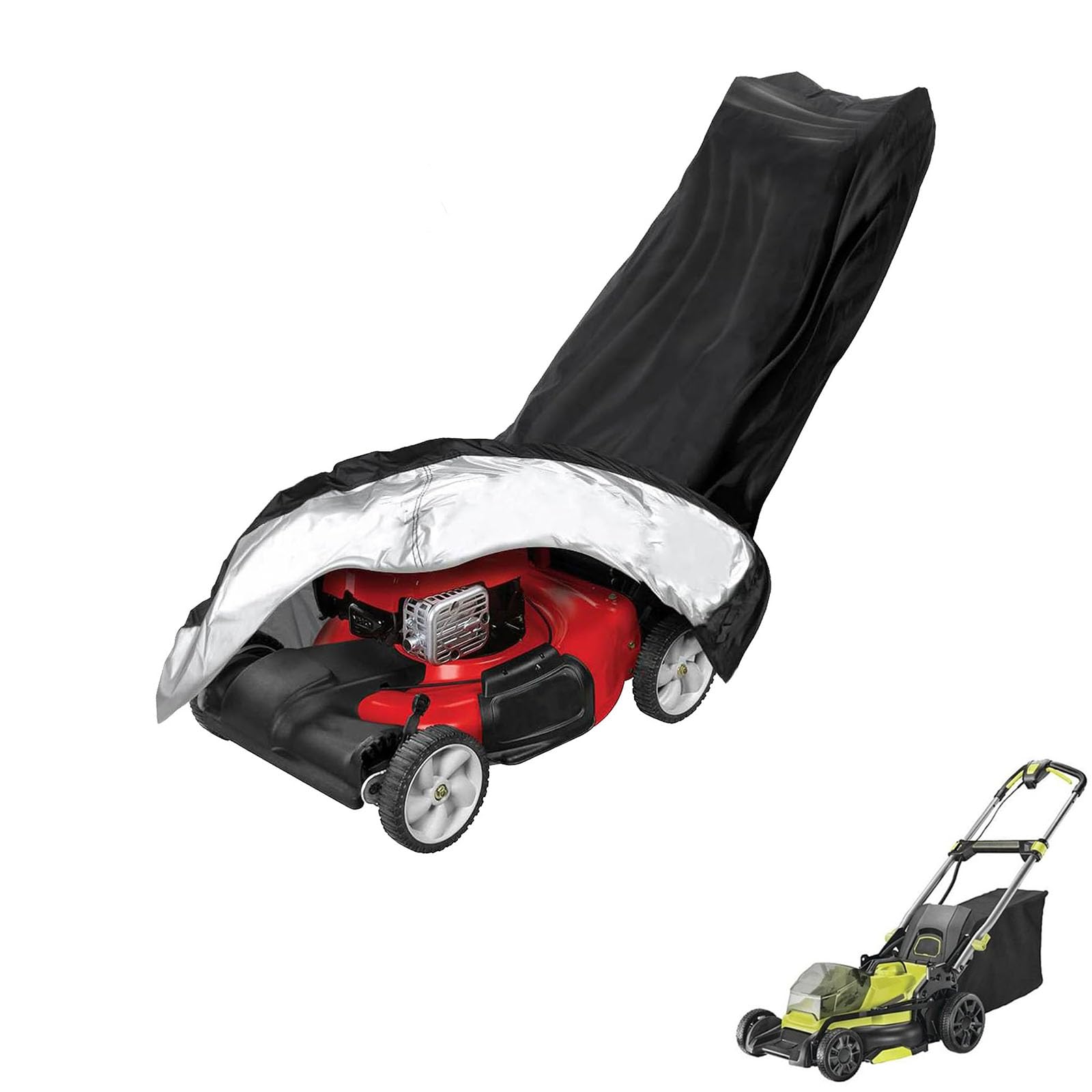 lawnmower cover Compatible with Ryobi RY18LMX40C ,waterproof and sun,suitable for indoor and outdoor use all year round, comes with a storage bag