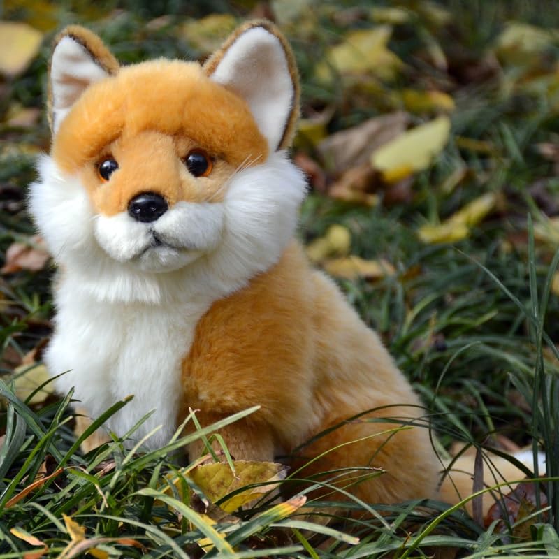 狐　キツネぬいぐるみ　アカギツネ Amazon.co.jp: シミュレーションかわいいキツネぬいぐるみ