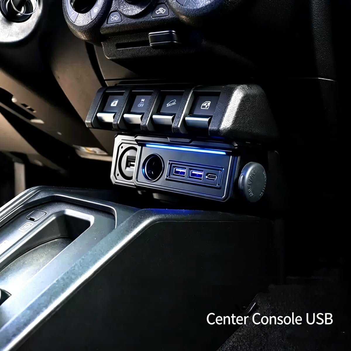Panel Przedłużający ładowarkę Usb Do Deski Rozdzielczej Do Suzuki Jimny (3-Port–RHD null)