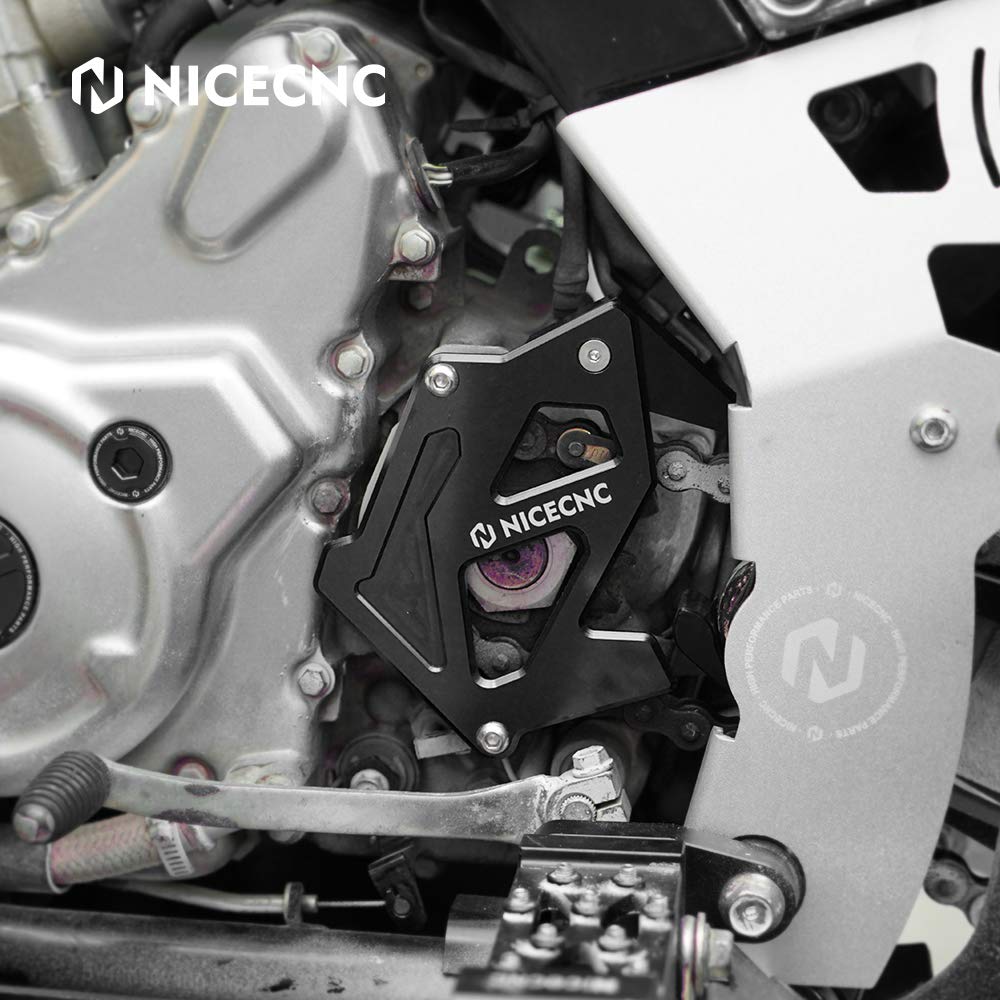 NICECNC Case Saver Ritzelschutz Kurbelgehäuseabdeckung Compatible with Yamaha Raptor 700 2006-2010 2011 2013-2023, 700R 2012 2016 2017 2018 2019 2020-2024, 700R SE 2013-2016 2018-2024 Schwarz
