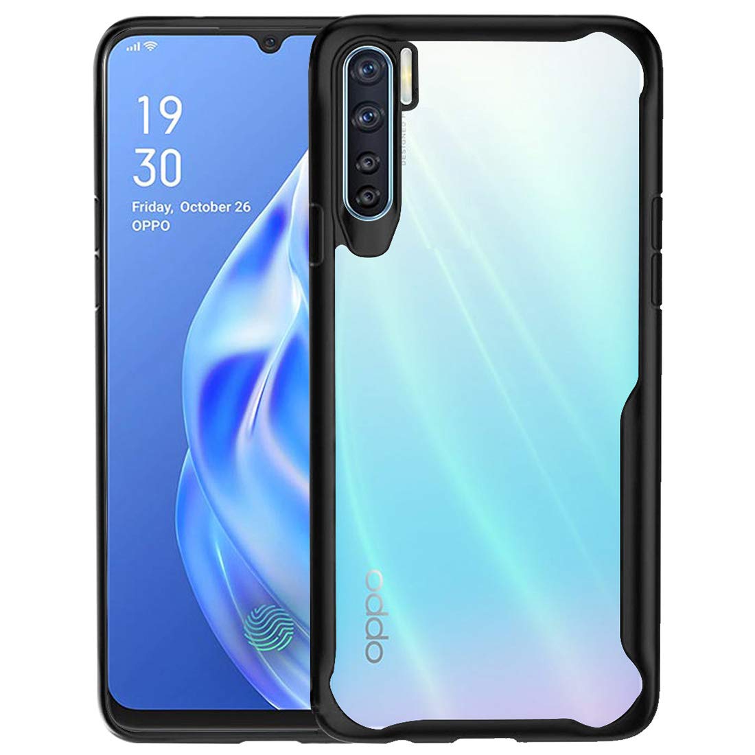 Amazon Brand - Solimo Mobile Cover (Soft & Flexible Shockproof Back Case with Cushioned Edges) for Oppo F15 / Oppo A91 (Black) (B08SLZXQ7T) Amazon Price History, Amazon Price Tracker
