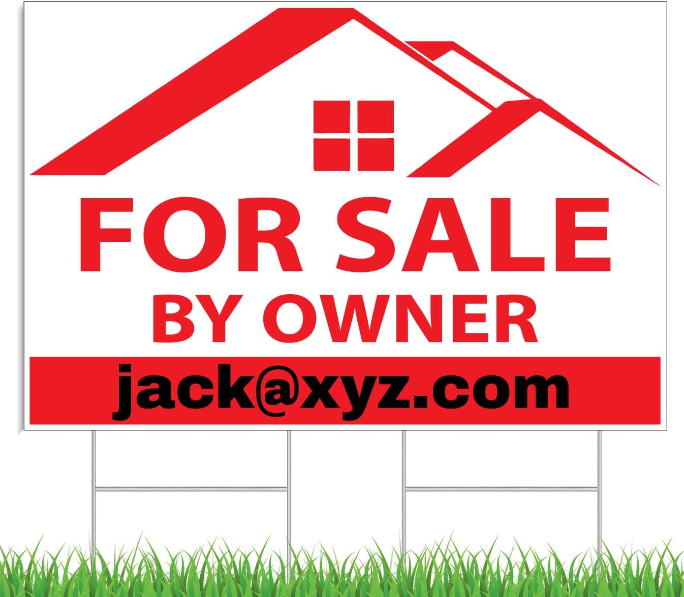 CUSTOM For Sale By Owner LARGE 36"x24" Yard Sign by Moonlight4225