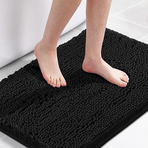 Miniatura 8 de H.VERSAILTEX Alfombra de Baño Alfombra de Baño Alfombras de Baño para Baño Antideslizante Alfombras de Baño Extra Gruesas de Chenilla 17" x 24