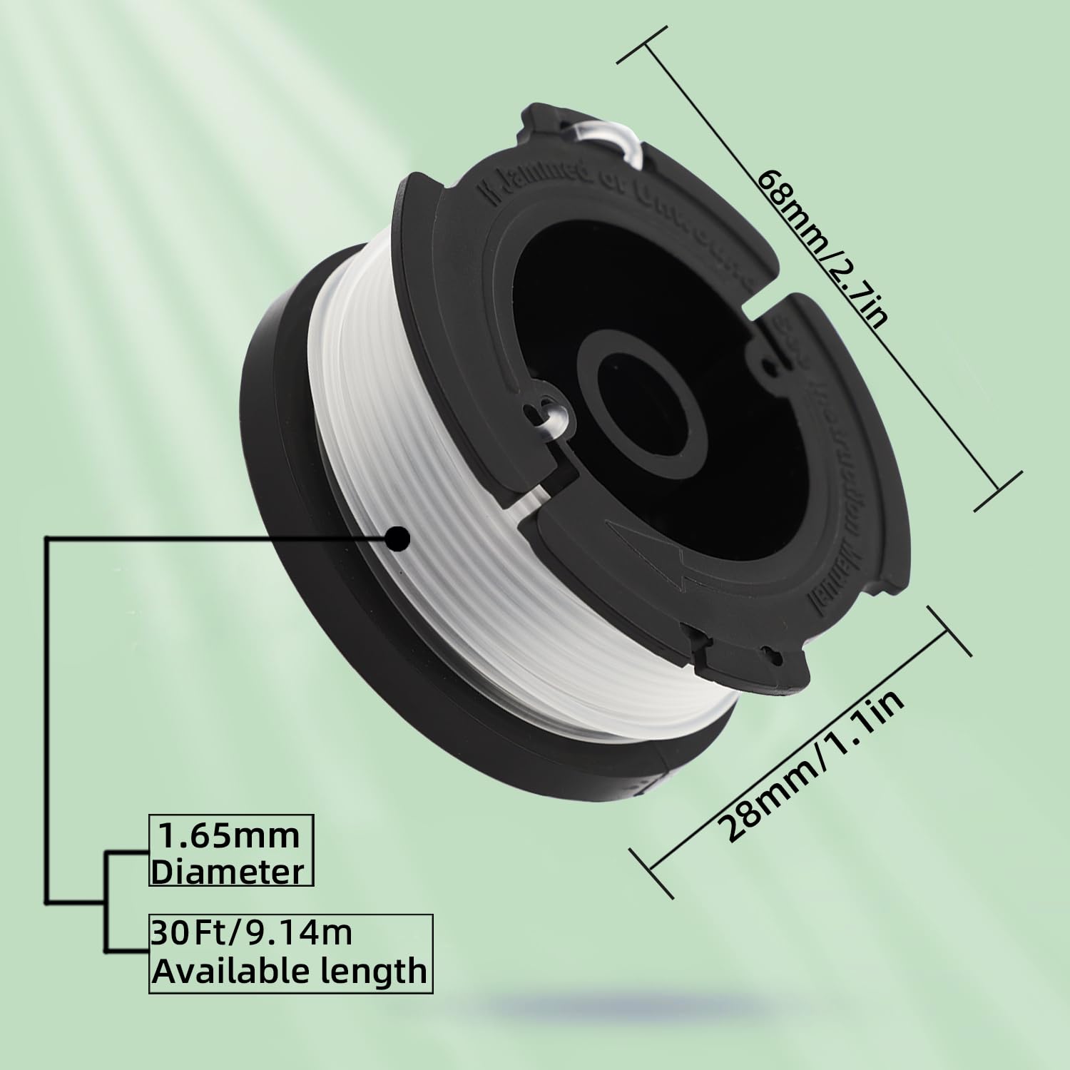 Rasenmäherspulen Für Black & Decker - 8 Spulen + Zubehör 1,65mm Draht