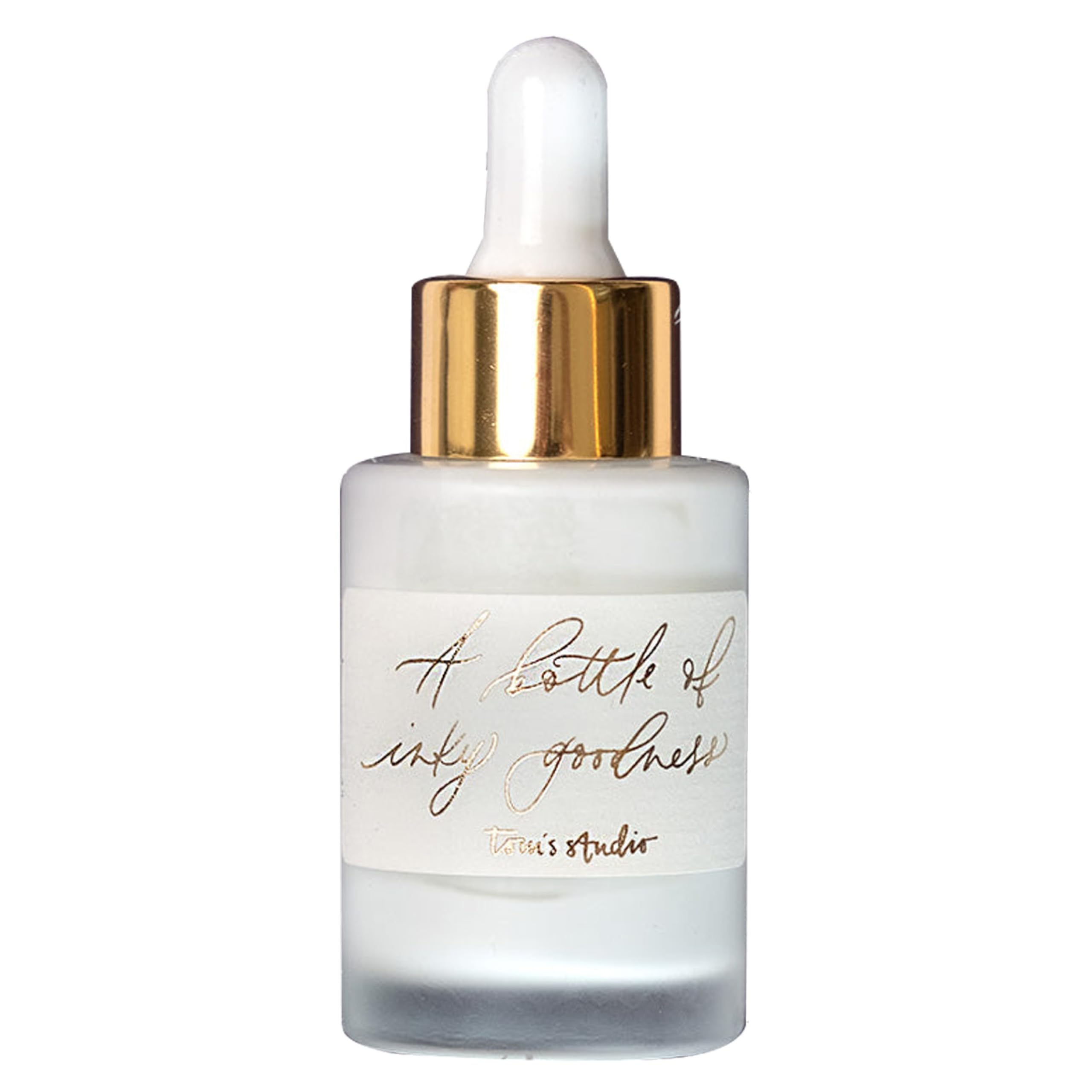 Tom’s Studio Premium Calligraphy Ink | (30ml, White) | Water Resistant Ink for Dip Pens & Brushes, with Pipette | Best for Flourishes, Artwork and Illustrations | Acid Free, Non Toxic and Vegan |