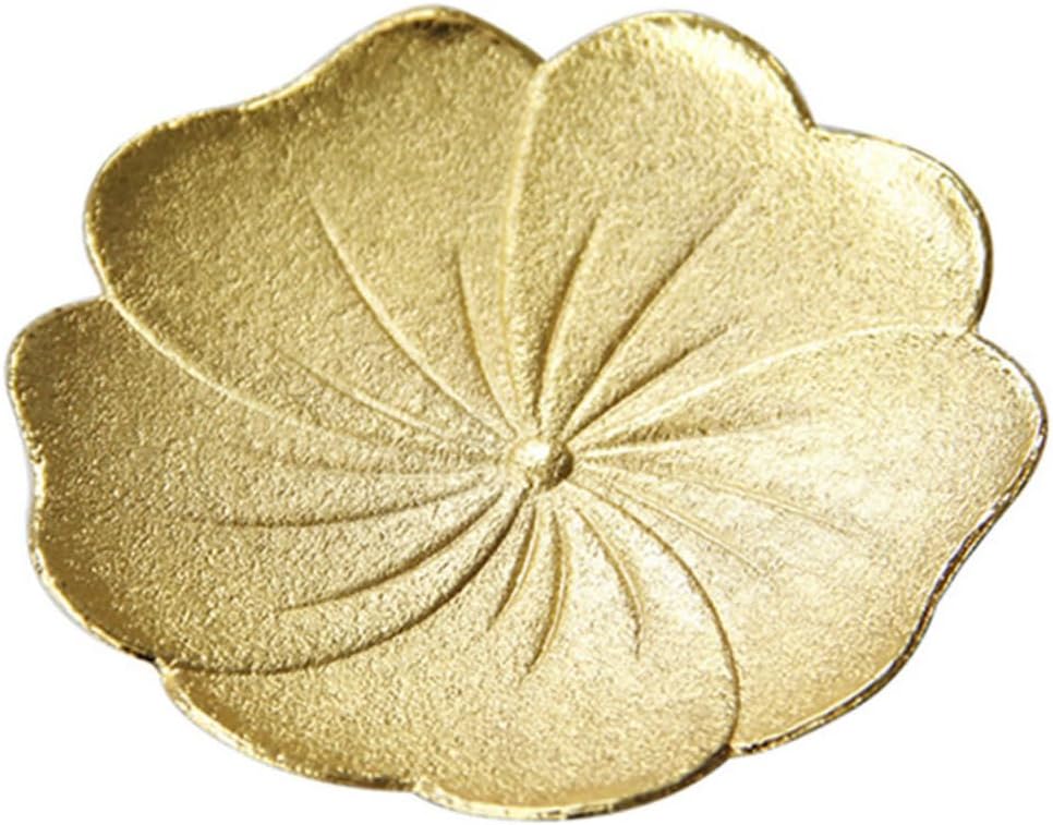 Metal Coaster Tea Cup Holder Lotus-Leaf Stand Cup Mats for Drinks Decor