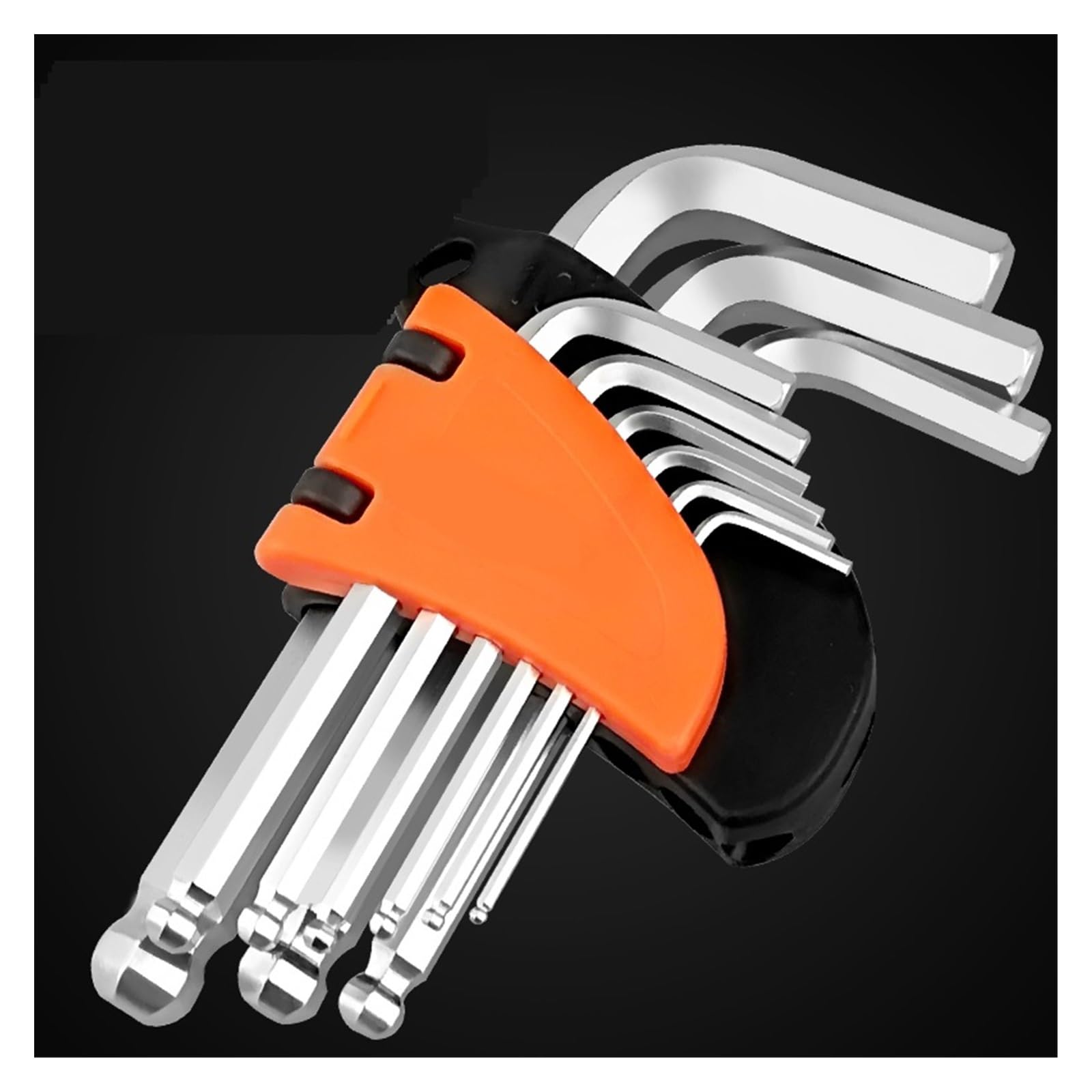 Llave -llaves for tuercas de tornillo en forma de L, llave hexagonal de bola, herramientas de reparación portátiles, cabeza Torx, llave Allen, llave hexagonal ajustable ( Color : Standard ball head )