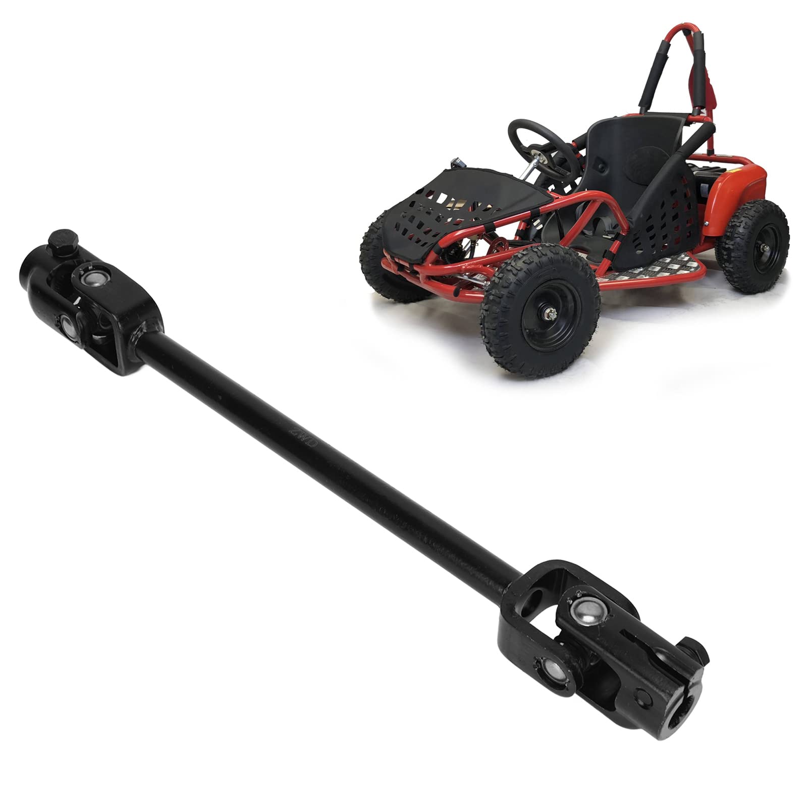 Piantone Sterzo Per Go Kart 110-150CC - In Lega Acciaio, 30T, 375mm - Foto 10