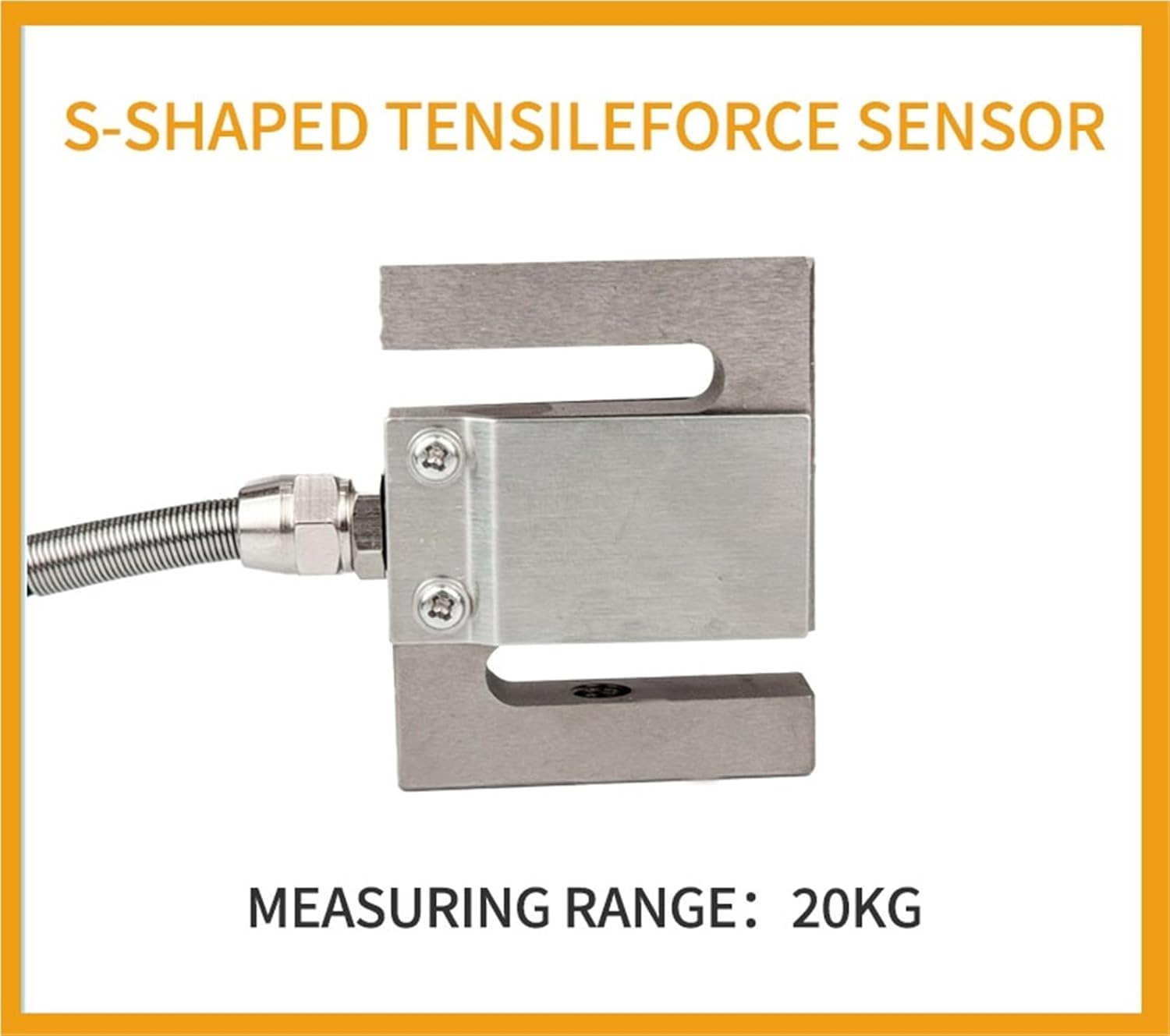 S-Type 100kg-2T Bidirectional Tension Compression Load Cell Force Sensor for Industrial Machinery Small Scale Systems(20KG)