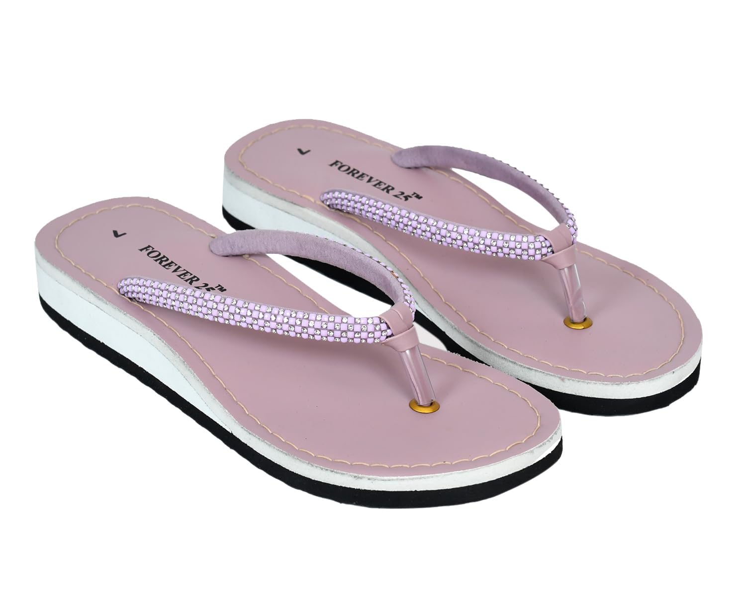 Women's Fashion Flip Flops with Rhinestone Straps | Soft Comfortable Flat Sandals for Beach, Travel, Daily Wear & Casual Outfits-image-14
