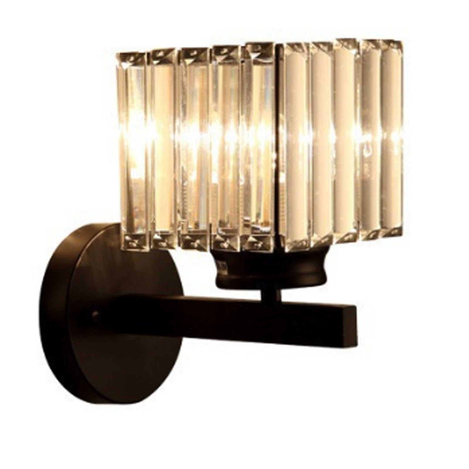 FZQSXAZU Wall Lighting Fixtures,Wall Sconces lights,Bathroom Vanity Glass Lamps,Small Lights for Living Room Bedroom Hallway Over Mir(Color:Black Square)